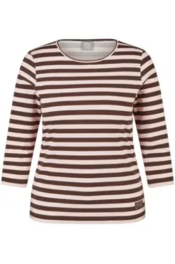RABE Shirt rosé gestreift 3/4-Arm