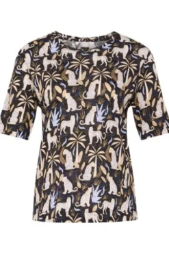 RABE Shirt schwarz gemustert