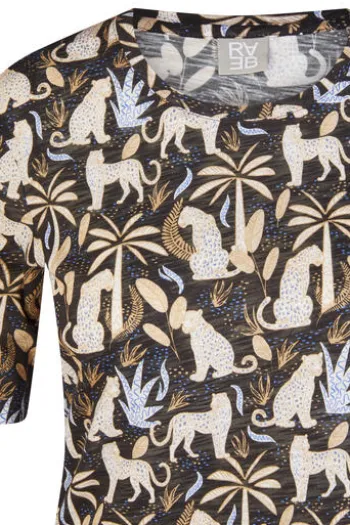 RABE Shirt schwarz gemustert