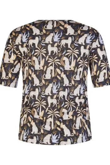 RABE Shirt schwarz gemustert