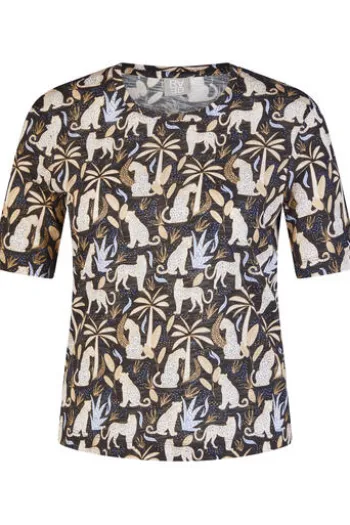 RABE Shirt schwarz gemustert