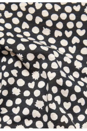 RABE Shirt schwarz gepunktet 3/4-Arm