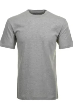 RAGMAN Doppelpack Rundhals-T-Shirt classic grau meliert Regular Fit