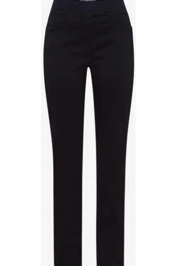 RAPHAELA BY BRAX Baumwoll-Hose Pamina marine Slim Fit