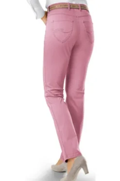 RAPHAELA BY BRAX Baumwoll-Hose Ina altrosa Slim Fit 5-Pocket Form