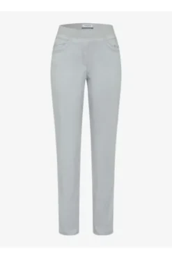 RAPHAELA BY BRAX Baumwoll-Hose Pamina smoke grau Slim Fit in Super Dynamic-Stretchqualität