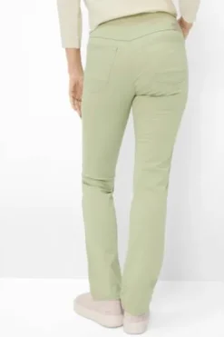 RAPHAELA BY BRAX Baumwoll-Hose Pamina green tea Slim Fit in Super Dynamic-Stretchqualität