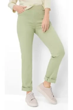 RAPHAELA BY BRAX Baumwoll-Hose Pamina green tea Slim Fit in Super Dynamic-Stretchqualität