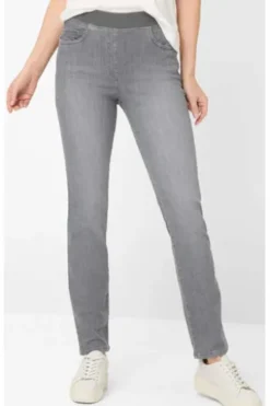 RAPHAELA BY BRAX Bequem-Jeans Pamina grau Slim Fit
