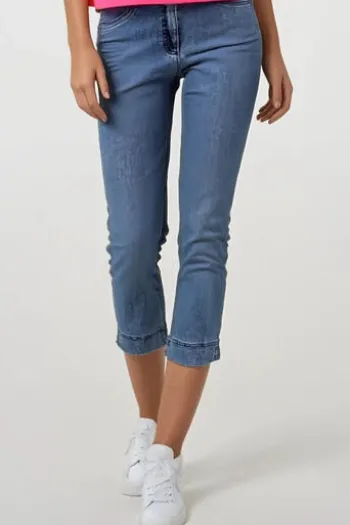 RAPHAELA BY BRAX Capri-Jeans Laura Jeansblau
