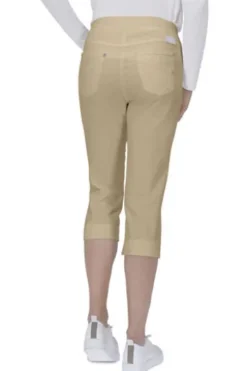 RAPHAELA BY BRAX Capri-Jeans Pamina beige Slim Fit in Schlupfform mit Reißverschluss-Optik