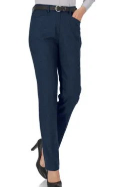 RAPHAELA BY BRAX Flanell-Hose Pauline marine Slim Fit
