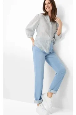 RAPHAELA BY BRAX Jeans Caren bleached light hellblau Comfort Fit