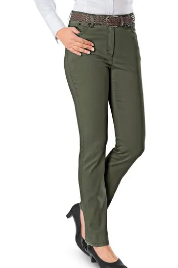 RAPHAELA BY BRAX Jeans Ina oliv Slim Fit in Super Dynamic Stretch -Qualität