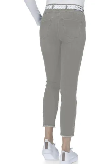 RAPHAELA BY BRAX 6/8 Jeans Luca khaki in Super-Dynamic-Stretch Qualität