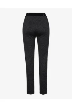 RAPHAELA BY BRAX Jersey-Hose Lillyth anthrazit gemustert Slim Fit