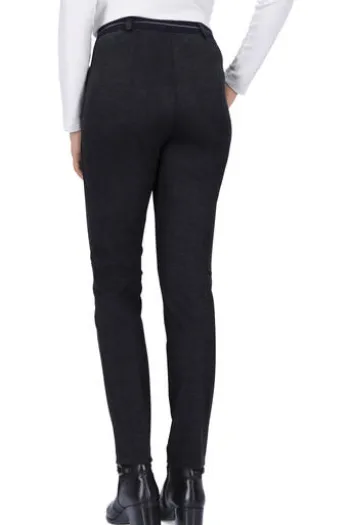 RAPHAELA BY BRAX Jersey-Hose Lillyth schwarz Slim Fit
