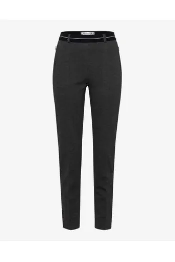 RAPHAELA BY BRAX Jersey-Hose Lillyth anthrazit Slim Fit