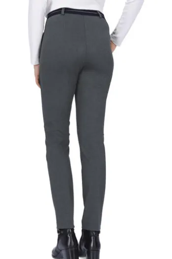 RAPHAELA BY BRAX Jersey-Hose Lillyth anthrazit Slim Fit