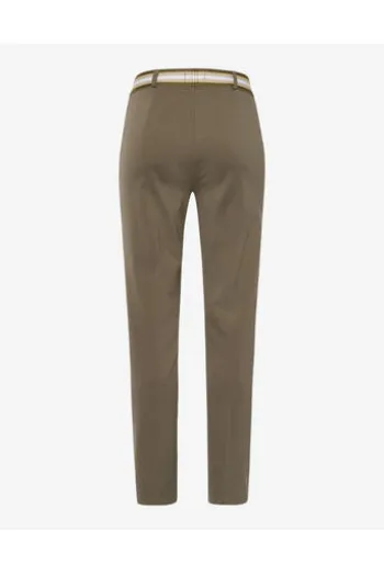RAPHAELA BY BRAX Jersey-Hose Lillyth khaki in Cool Summer Qualität