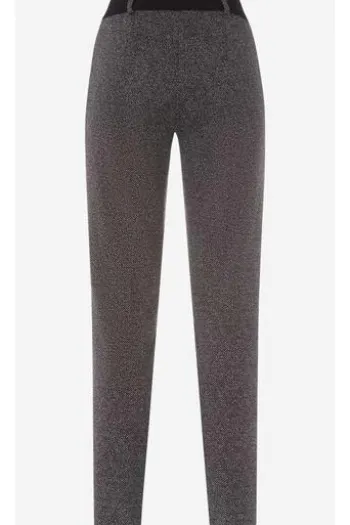 RAPHAELA BY BRAX Jersey-Hose Lillyth anthrazit gemustert Slim Fit