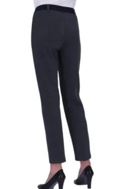 RAPHAELA BY BRAX Thermo-Jersey-Hose Lillyth marine Slim Fit im Diagonal-Streifendessin