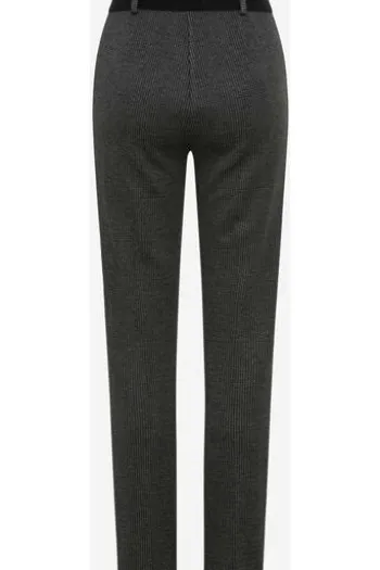 RAPHAELA BY BRAX Thermo-Jerseyhose Lillyth schwarz gemustert Slim Fit