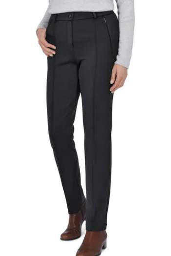 RAPHAELA BY BRAX Thermo-Jersey-Hose Lillyth marine Slim Fit mit warmer Fleece-Innenseite