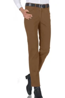 RAPHAELA BY BRAX Thermolite-Baumwoll-Hose Laura camel Slim Fit aus weicher, angerauter Qualität
