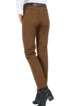 RAPHAELA BY BRAX Thermolite-Baumwoll-Hose Laura camel Slim Fit aus weicher, angerauter Qualität