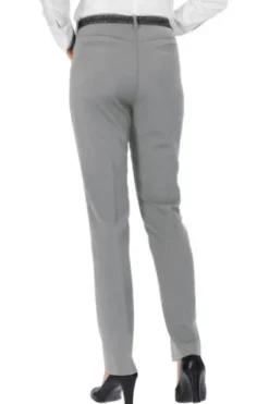 RAPHAELA BY BRAX Tuch-Hose Pauline grau Slim Fit mit Zauber-Dehnbund