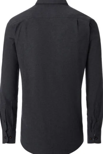 REDMOND Flanell Hemd anthrazit Comfort Fit Langarm