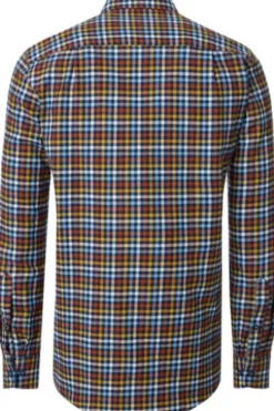 REDMOND Flanell Hemd Orange kariert