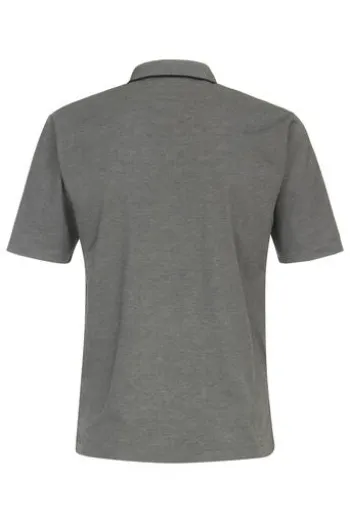 REDMOND Jersey Polo Shirt grau Regular Fit