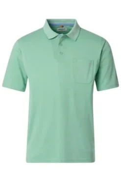 REDMOND Jersey Polo Shirt grün Regular Fit