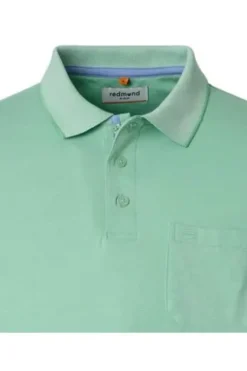REDMOND Jersey Polo Shirt grün Regular Fit