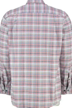 REDMOND Oxford Karo Hemd rot kariert Comfort Fit