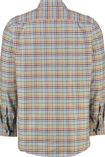 REDMOND Oxford Karo Hemd terra kariert Comfort Fit