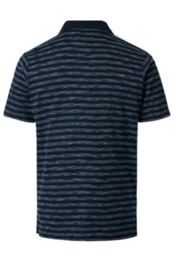REDMOND Polo-Shirt blau gestreift