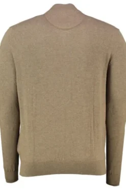 REDMOND Strickjacke braun Strukturmuster