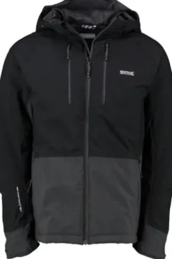 REGATTA Jacke Highton schwarz wasserdicht, atmungsaktiv