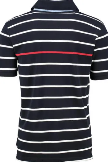 SAILING COMP Polo-Shirt navy gestreift
