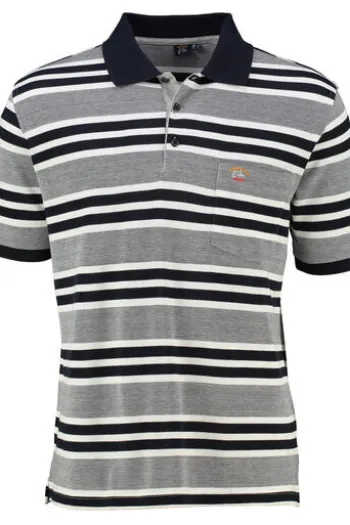 SAILING COMP Polo-Shirt navy gestreift