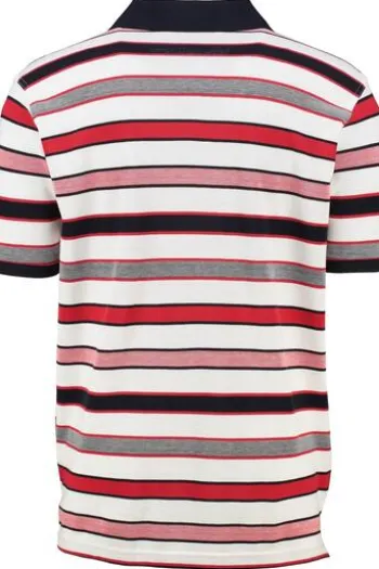 SAILING COMP Polo-Shirt weiss gestreift