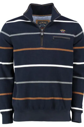 SAILING COMP Sweat-Shirt navy gestreift