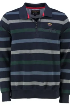 SAILING COMP Sweat-Shirt navy gestreift