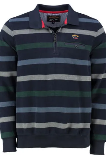 SAILING COMP Sweat-Shirt navy gestreift