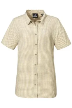 SCHOEFFEL Bluse Dalfoss Nordic-beige kariert