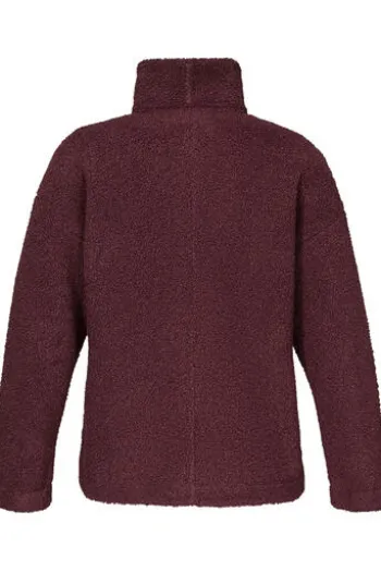 SCHOEFFEL Fleecejacke Kalmor dark twilight-bordeaux aus kuscheligem Teddyfleece