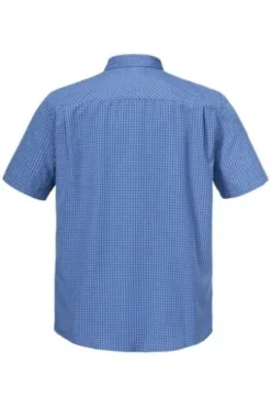SCHOEFFEL Hemd Circ Dalfoss allure blue kariert Regular Fit